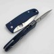 Couteau Spyderco Bodacious Lame Acier CPM SPY27 Manche G10 Bleu Cobalt Compression Lock Clip USA SC263GPCBL - Livraison Gratuite