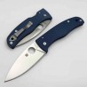 Couteau Spyderco Bodacious Lame Acier CPM SPY27 Manche G10 Bleu Cobalt Compression Lock Clip USA SC263GPCBL - Livraison Gratuite