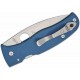 Couteau Spyderco Bodacious Lame Acier CPM SPY27 Manche G10 Bleu Cobalt Compression Lock Clip USA SC263GPCBL - Livraison Gratuite