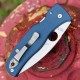 Couteau Spyderco Bodacious Lame Acier CPM SPY27 Manche G10 Bleu Cobalt Compression Lock Clip USA SC263GPCBL - Livraison Gratuite