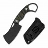 Couteau Kizer Little Rhino Cleaver Lame Black Acier D2 Manche G10 Noir/Vert Etui Kydex KI1065A3 - Livraison Gratuite