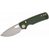 Couteau Vosteed Porcupine Green Lame Acier 14C28N Manche Micarta Top Liner Lock KIVT Clip VOSA2603 - Livraison Gratuite