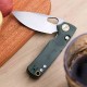 Couteau Vosteed Porcupine Green Lame Acier 14C28N Manche Micarta Top Liner Lock KIVT Clip VOSA2603 - Livraison Gratuite