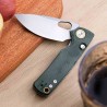 Couteau Vosteed Porcupine Green Lame Acier 14C28N Manche Micarta Top Liner Lock KIVT Clip VOSA2603 - Livraison Gratuite