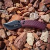 Couteau Revo Canyon Lame Acier 4Cr13MoV Manche FRN Prune Button Lock REVCNYPLM - Livraison Gratuite