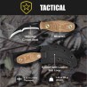Couteau Condor Zompopo Hawkbill Lame Acier 1095 Carbone Manche Micarta Etui Kydex Salvador CTK133730HC - Livraison Gratuite