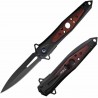Couteau ElitEdge Tactique Spear Point Lame Acier 420C Manche Acier/Bois Liner Lock EE10A123BW - Livraison Gratuite