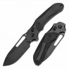 Couteau Kansept Quasar Black Lame Acier 154CM Manche Micarta Cross Bar Lock Clip KT1099V2 - Livraison Gratuite