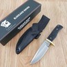 Couteau Blackjack International Small Hunter Lame Acier Inoxydable Manche Micarta Noir Etui Nylon BJ067 - Livraison Gratuite