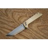 Couteau North Mountain Blade Tanto Lame Acier SLD-Magic SAN MAI Manche Alu Bronze Button Lock NMB2401E - Livraison Gratuite