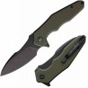 Couteau HIGHTRON Mini Ventura Lame Acier D2 Black Manche G10 Green LinerLock HTK05GRNBS - Livraison Gratuite