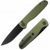 Couteau Outdoor Edge Dirk Green Lame Acier 8Cr13MoV Manche Aluminium Button Lock Clip OEDK1C - Livraison Gratuite