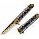 Lot De 3 Couteau ElitEdge O/A Lame Tanto Acier 420C Manche Nylon Liner Lock Clip EE10A102YW - Livraison Gratuite