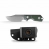 Couteau Vosteed Quokka-O Bowie Green Lame Acier 14C28N Manche Micarta Etui Kydex VOSD0601 - Livraison Gratuite
