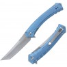Couteau Tac-Force A/O Lame Acier 3Cr13MoV Tanto Manche Aluminium Anodisé Bleu Liner Lock TF2005SBL - Livraison Gratuite