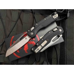 Couteau Microtech Standard Issue MSI Lame Acier Bohler M390MK Manche Polymère Noir USA MCT210T10PMBK - Livraison Gratuite