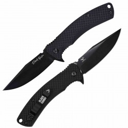 Couteau V Nives Black Rambo Shorty Lame Acier 420HC Clip Point Manche FRN Liner Lock VNI33FPBBK - Livraison Gratuite