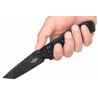 Couteau Olight Rubato Black Lame Tanto Acier 154CM Manche G10 Noir Rail Lock Clip OKNRUBATOB - Livraison Gratuite