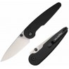 Couteau HIGHTRON Birdidi Black Lame Acier D2 Manche Aluminium Noir Button Lock KIVT Clip HTK06BLKS - Livraison Gratuite