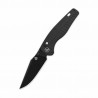Couteau QSP Reptile Black Lame Clip Point Acier 14C28N Manche G10 Noir Glyde Lock KIVT Clip QS165C2 - Livraison Gratuite
