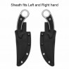 Couteau QSP Viper Lame Acier 10Cr15MoV SW Manche G10 Noir Étui Kydex QS166A1 - Livraison Gratuite