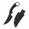Couteau QSP Viper Lame Acier 10Cr15MoV Blk Manche G10 Noir Étui Kydex QS166A2 - Livraison Gratuite