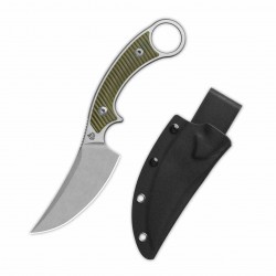 Couteau QSP Viper Lame Acier 10Cr15MoV Manche G10 Od Green Étui Kydex QS166B1 - Livraison Gratuite