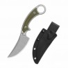 Couteau QSP Viper Lame Acier 10Cr15MoV Blk Manche G10 Od Green Étui Kydex QS166B1 - Livraison Gratuite