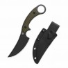 Couteau QSP Viper Lame Acier 10Cr15MoV Blk Manche G10 Od Green Étui Kydex QS166B2 - Livraison Gratuite