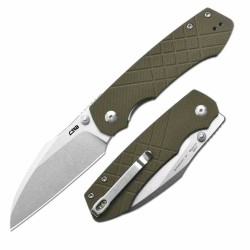 Couteau CJRB Kestrel Green Lame Wharncliffe AR-RPM9 Manche G10 KIVT Liner Lock Clip J1962GN - Livraison Gratuite