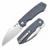 Couteau CJRB Kestrel Blue Lame Wharncliffe AR-RPM9 Manche G10 KIVT Liner Lock Clip J1962BU - Livraison Gratuite