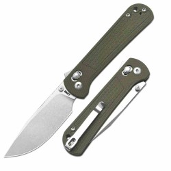 Couteau CJRB Bolt Green Lame Drop Point AR-RPM9 Manche G10 Recoil-Lock V2 IKBS Clip J1960GN - Livraison Gratuite