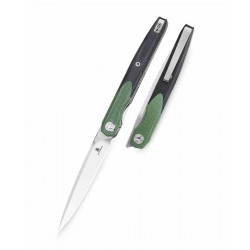 Couteau BESTECHMAN Lanza OD Green+ Black G10 Lame Acier 14C28N Manche G10 Liner Lock Clip BTKMK14C - Livraison Gratuite