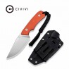 Couteau Civivi Gander Orange Lame Acier 14C28N Manche G10 Étui Kydex CIVC24058B1 - Livraison Gratuite