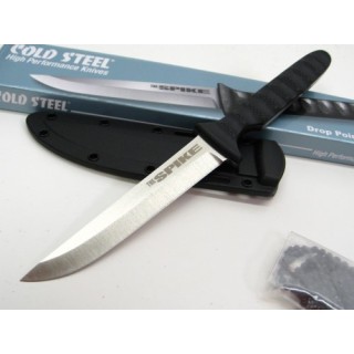 Couteau Cold Steel Drop Point Spike Lame Acier 4116 Manche Griv-Ex Etui Secure-Ex CS53NCC - Livraison Gratuite