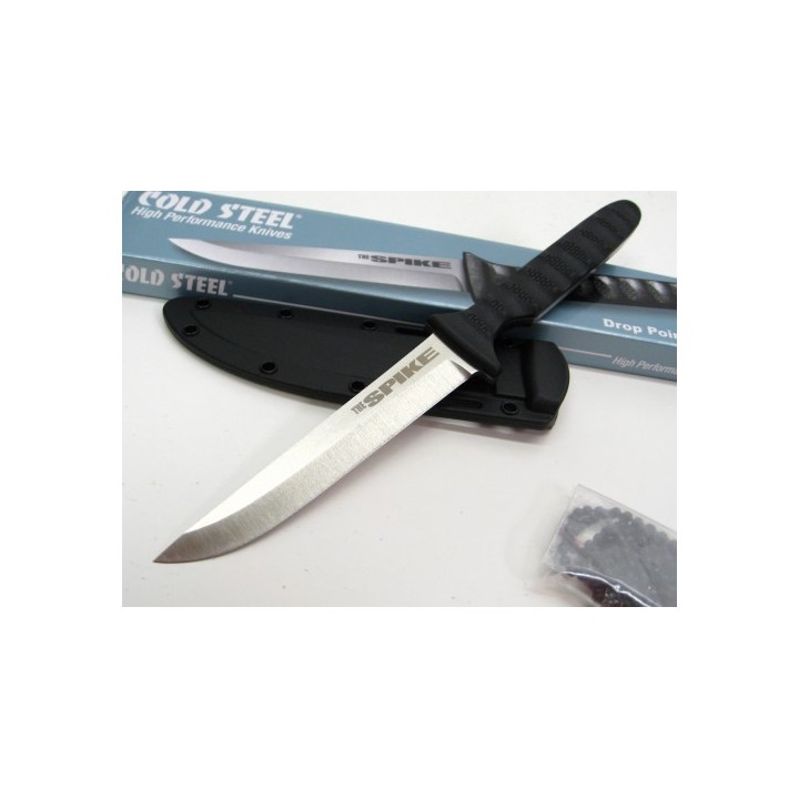 Couteau Cold Steel Drop Point Spike Lame Acier 4116 Manche Griv-Ex Etui Secure-Ex CS53NCC - Livraison Gratuite