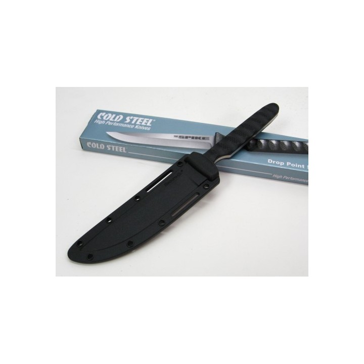 Couteau Cold Steel Drop Point Spike Lame Acier 4116 Manche Griv-Ex Etui Secure-Ex CS53NCC - Livraison Gratuite