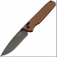 Couteau SRM Terrier Brown Lame Laminated 140Cr Manche Micarta Ambi-Lock Clip SRM258LMN2 - Livraison Gratuite