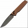 Couteau SRM Terrier Brown Lame Laminated 140Cr Manche Micarta Ambi-Lock Clip SRM258LMN2 - Livraison Gratuite