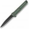 Couteau Trivisa Seagull-Green Lame Acier 14C28N Manche Micarta KIVT Linerlock Clip TVTY28GM14 - Livraison Gratuite