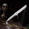 Couteau Trivisa Seagull-White Lame Acier 14C28N Manche G10 KIVT Linerlock Clip TVTY28WG14 - Livraison Gratuite