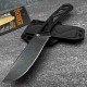 Couteau Bushcraft Gerber Exo-Mod Drop Point Lame 7Cr17MoV Manche Caoutchouc Noir Étui Polypropylène G4084 - Livraison Gratuite 