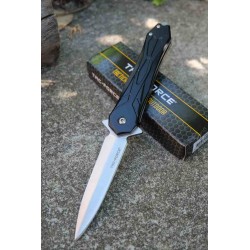 Lot de 3 Couteau Tac Force Semi Automatique Lame Acier Inox Manche Alu Brise Vitres Linerlock TF2003BK - Livraison Gratuite