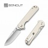 Couteau Pliant Sencut Aetheris Ivory EDC Lame Clip Point 9Cr18MoV Satinée Manche G10 Linerlock KIVT S240951 - Livraison Gratuite