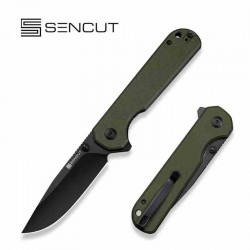 Couteau Pliant Sencut Aetheris OD Green EDC Lame Clip Point 9Cr18MoV Blk Manche G10 Linerlock S240952 - Livraison Gratuite