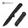 Couteau Sencut Aetheris Black EDC Lame Clip Point 9Cr18MoV Blk Manche Micarta Linerlock Flipper S240953 - Livraison Gratuite