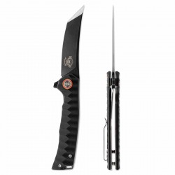Couteau Tactical Skallywag Sao Feng EDC Lame Tanto Acier 420 Manche G10 Noir Liner Lock KIVT SKW17002 - Livraison Gratuite