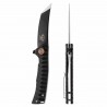 Couteau Tactical Skallywag Sao Feng EDC Lame Tanto Acier 420 Manche G10 Noir Liner Lock KIVT SKW17002 - Livraison Gratuite