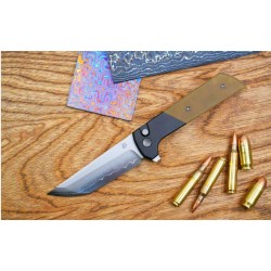 Couteau North Mountain Blade Chop 2 Lame Tanto Acier SLD-Magic Manche Alu/Ultem Button Lock NMB2047UA3 - Livraison Gratuite