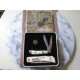 Couteaux Remington Duck Tin Collector Set Lames Clip/Spey Acier Inox Manches Os Décor Canards R15686 - Livraison Gratuite